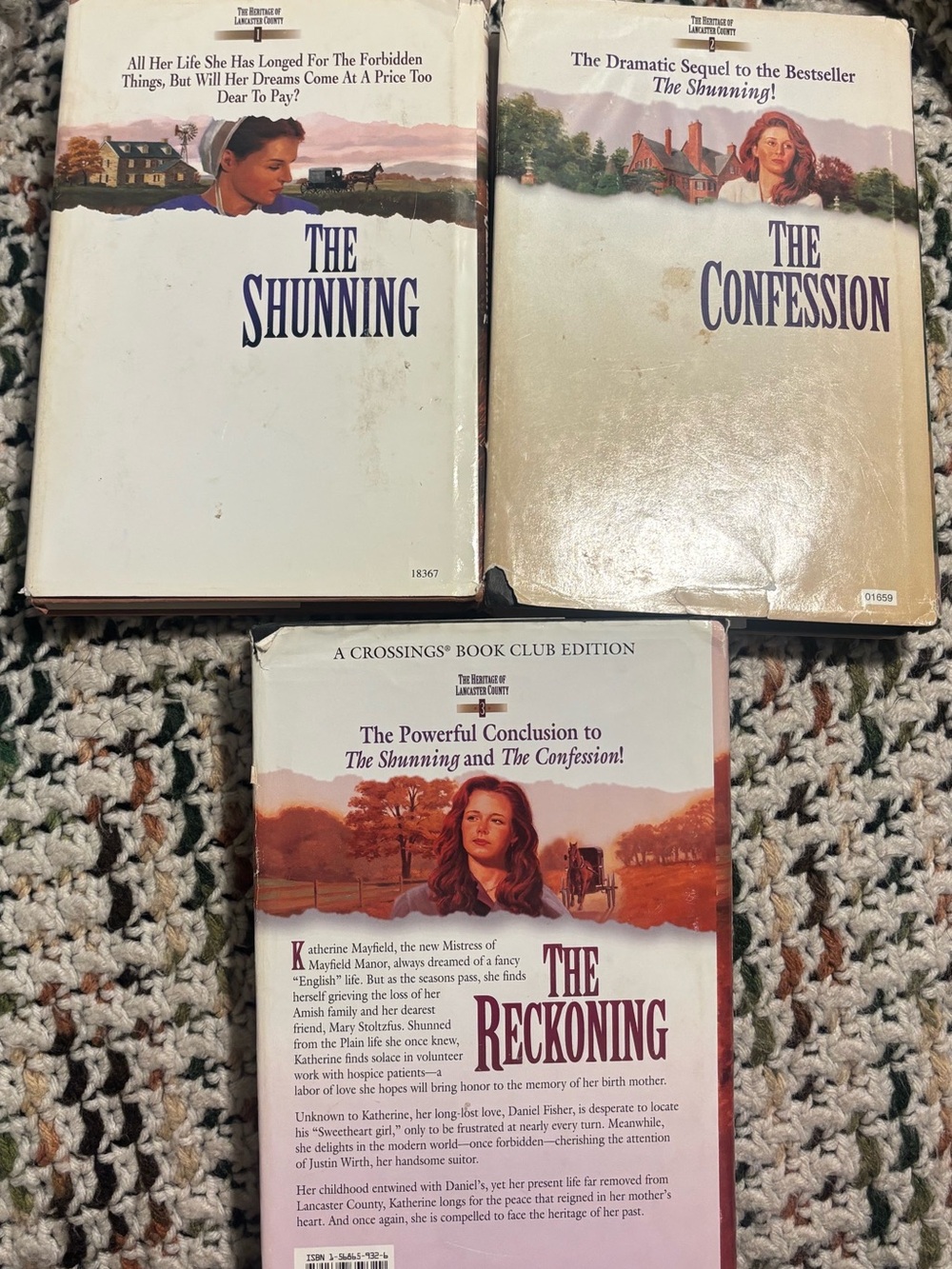 The Reckoning / The Confession / The Shunning — Classic White Cover Set